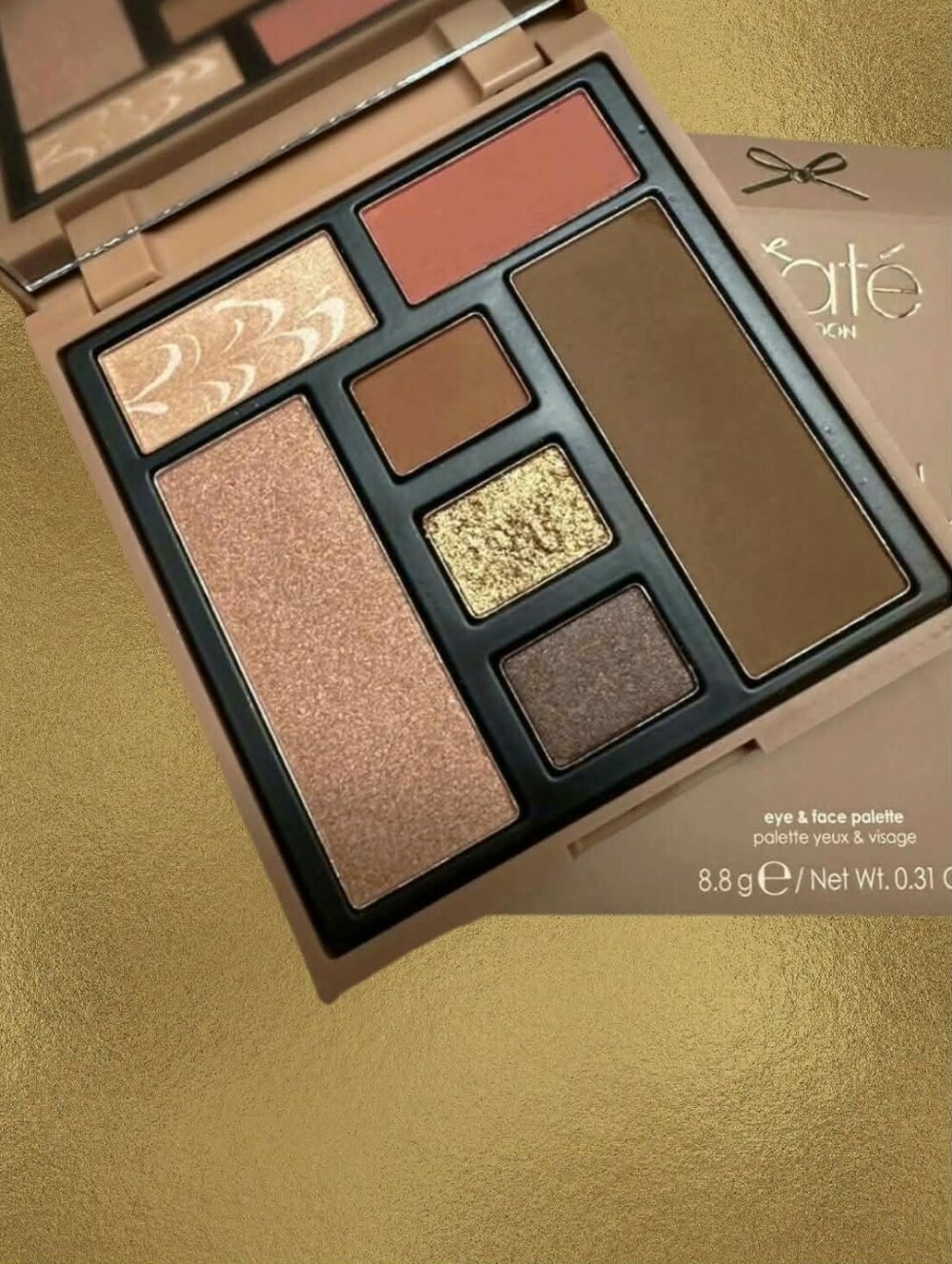 Ciate Brazilian Glow Eye & Face Palette MED/DEEP Neutrals Multi-Finishes *BNIB
